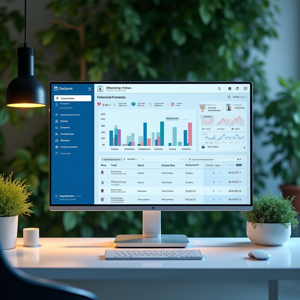 Панель управления посещаемостью фитнес-клуба